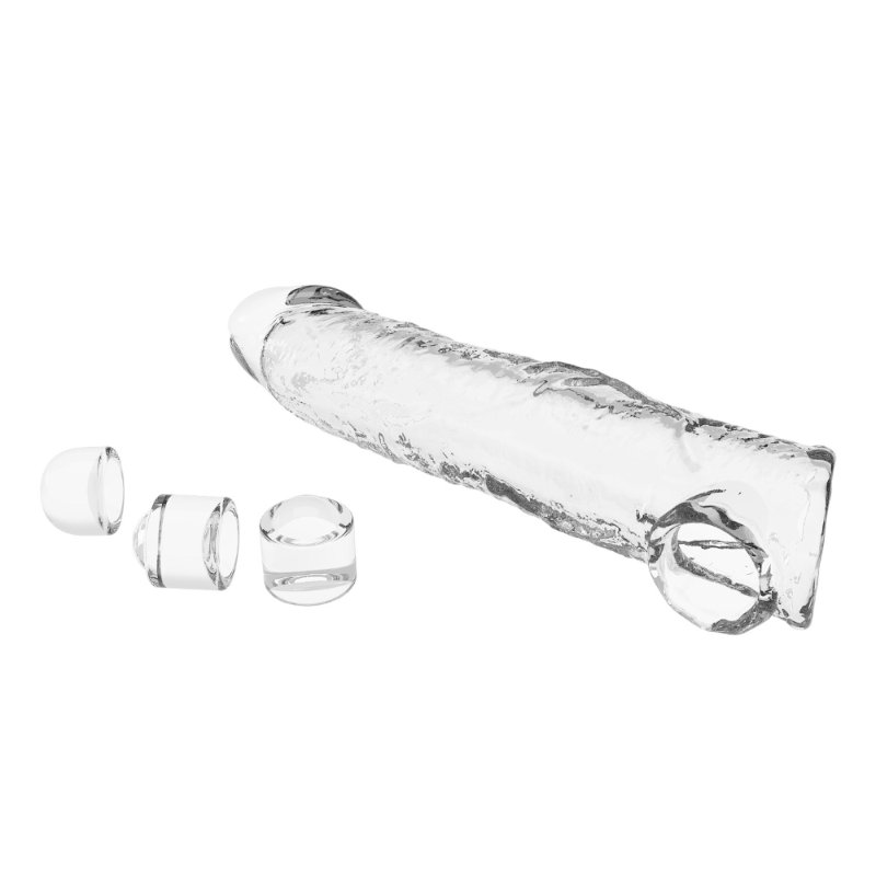 Подовжуюча насадка на член - Pretty Love Extension Penis Sleeve Clear, 26 см