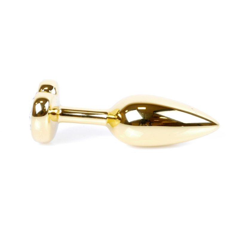 Анальна пробка - Jewellery Gold Heart Plug - Red