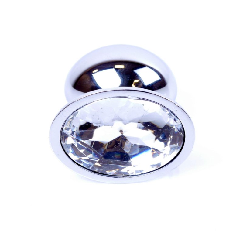 Анальна пробка - Jewellery Silver Plug - Clear