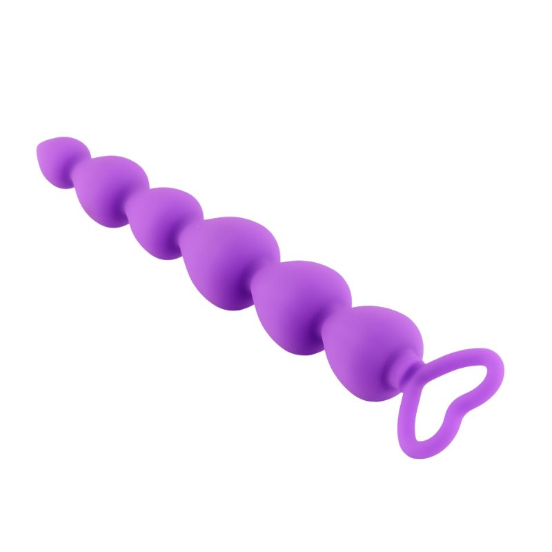 Анальний ланцюжок - Anal Beads Heart Purple