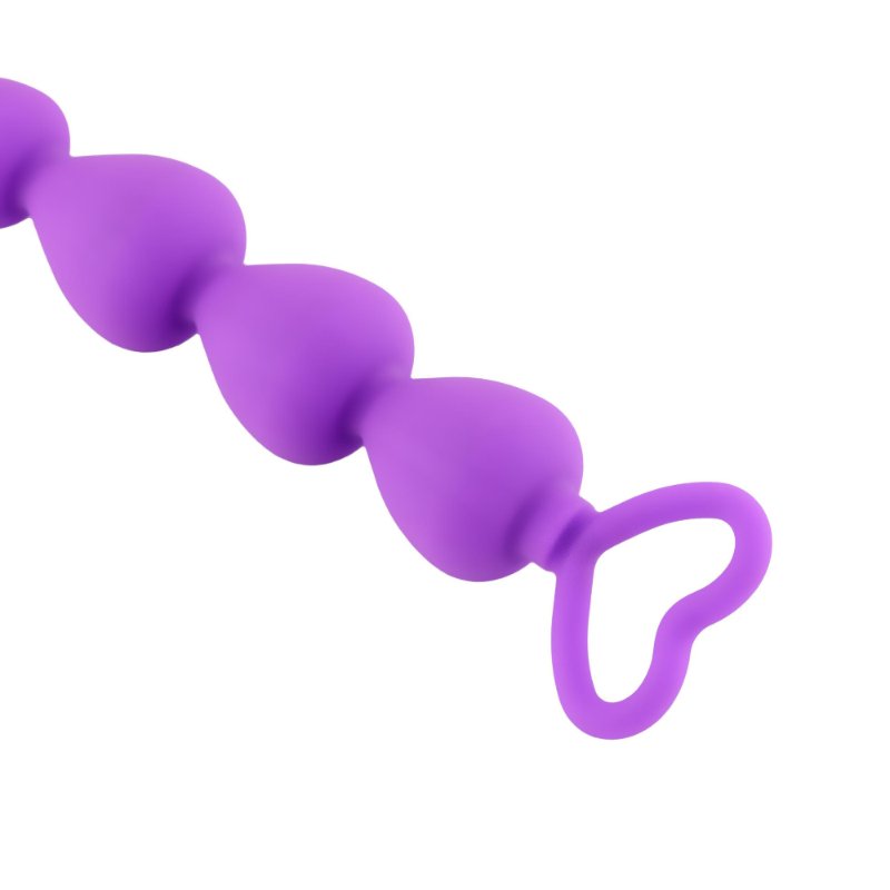Анальний ланцюжок - Anal Beads Heart Purple