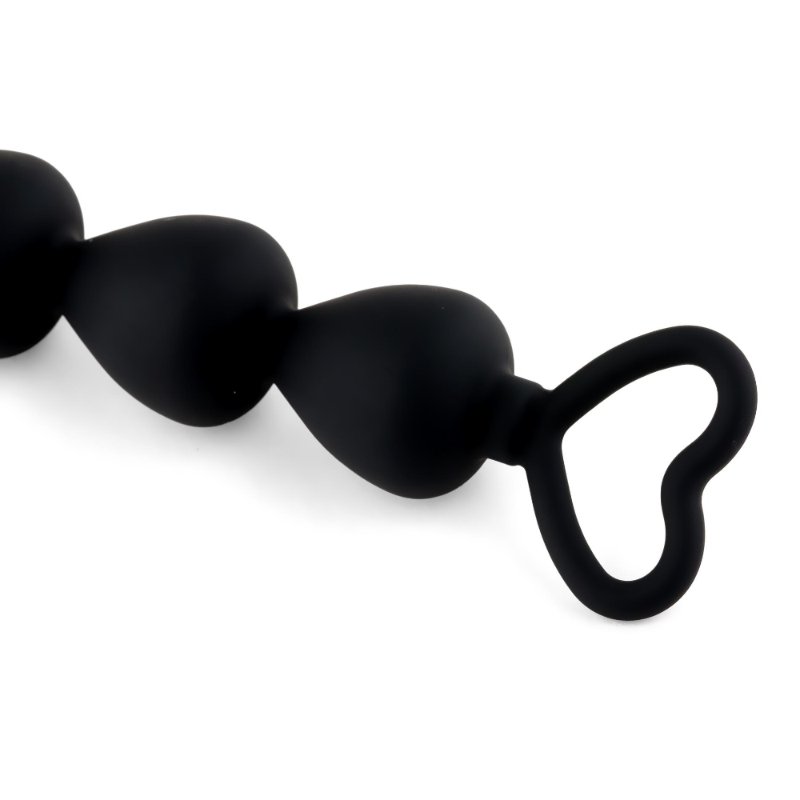 Анальний ланцюжок - Anal Beads Heart Black