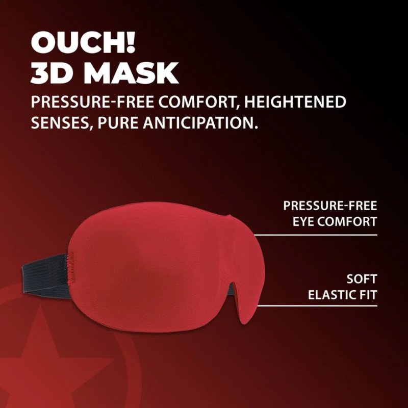Маска на очі - Ouch! 3D Blindfold Red