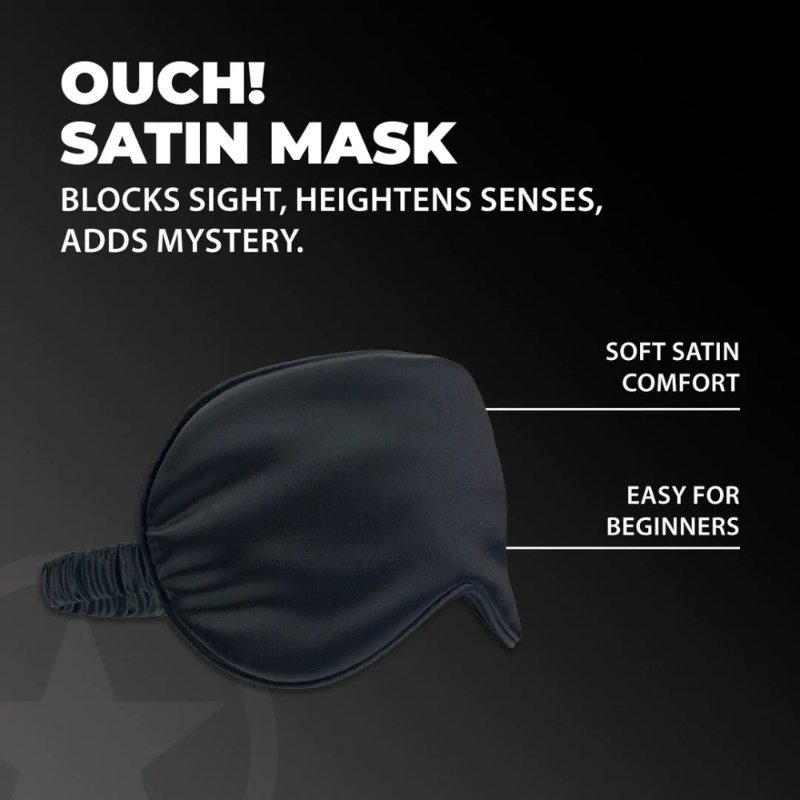Маска на очі - Ouch! Satin Blindfold Black