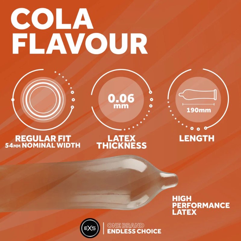 Презерватив - EXS Cola Flavour Condom, 1 шт.
