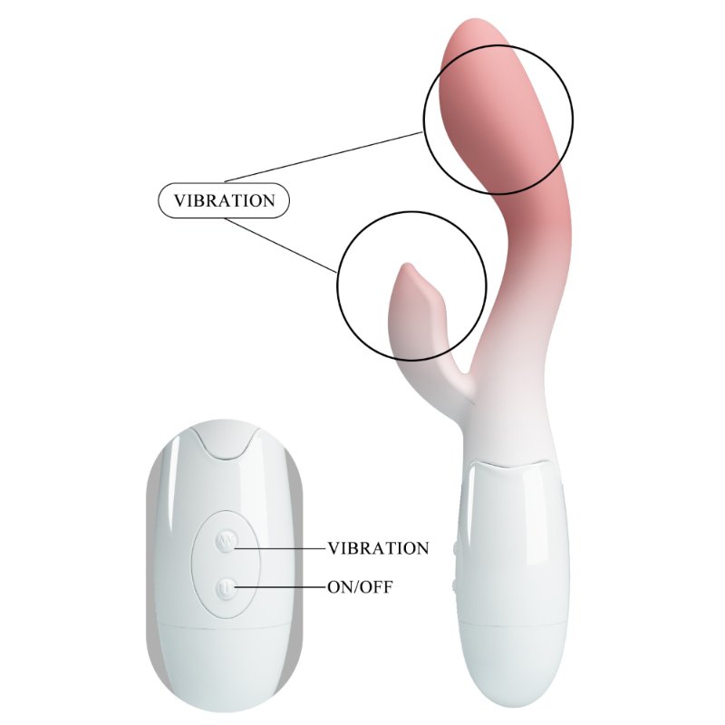 Вібратор - Pretty Love Brighty Vibrator White/Pink