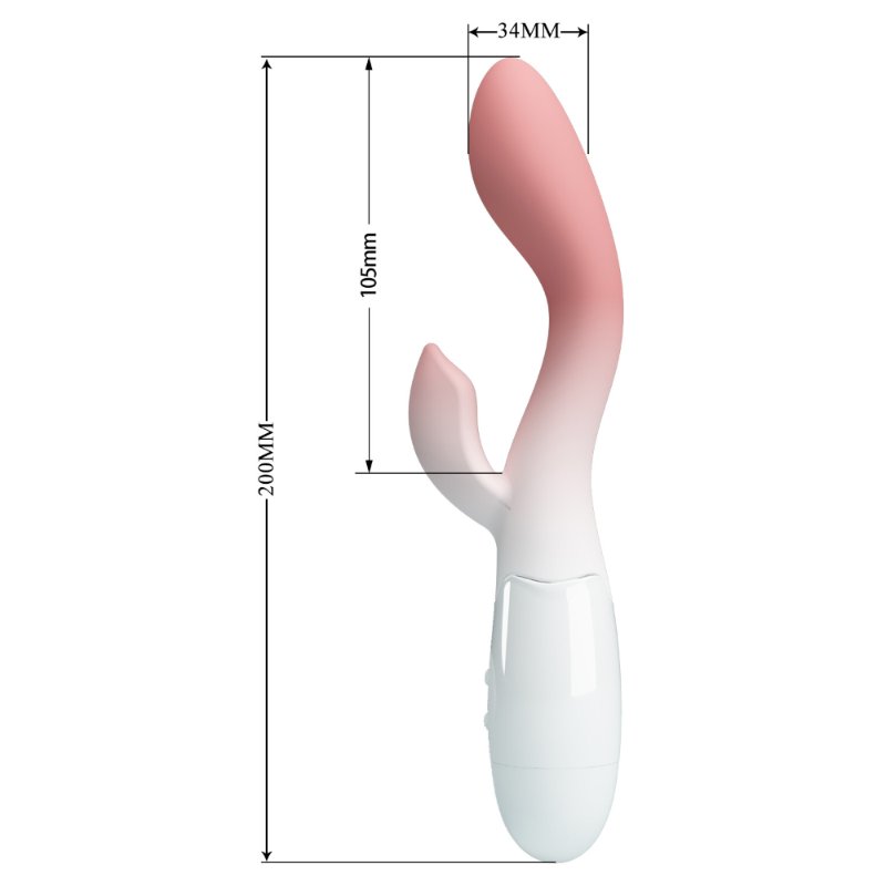 Вібратор - Pretty Love Brighty Vibrator White/Pink