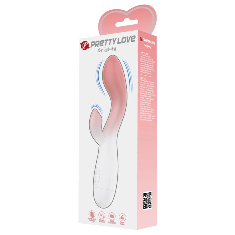Вібратор - Pretty Love Brighty Vibrator White/Pink