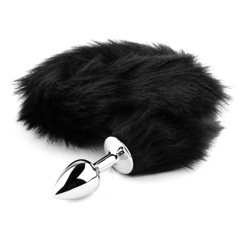Анальна пробка - Fox Tail Black, XL