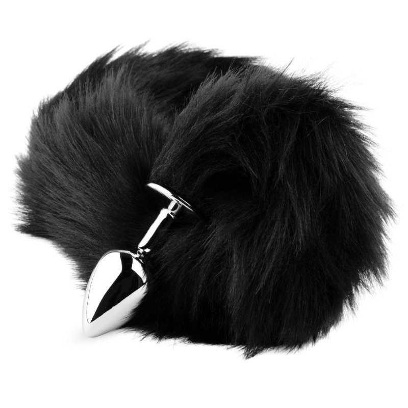 Анальна пробка - Fox Tail Black, XL
