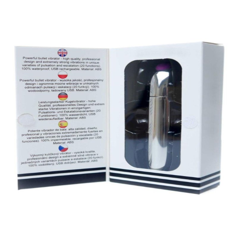 Міні-вібратор - Rechargeable Powerful Bullet Vibrator Silver
