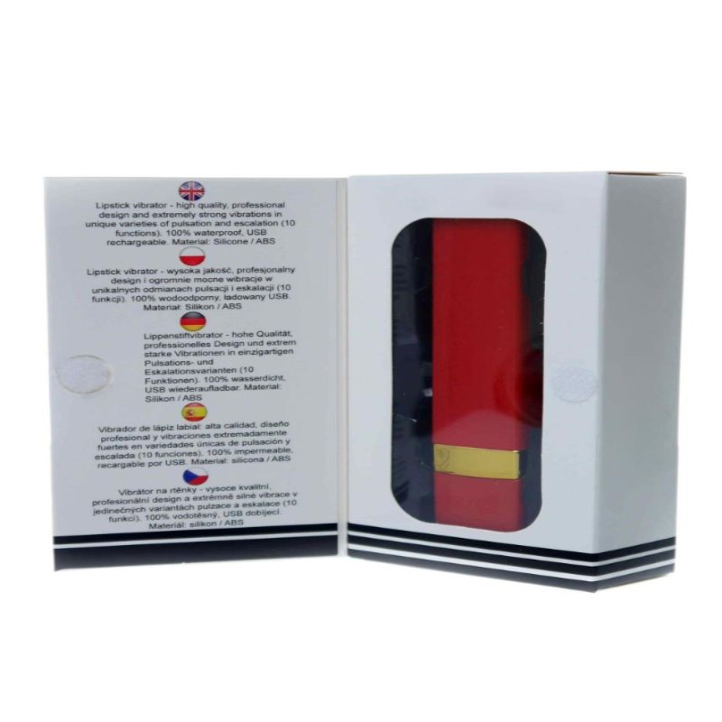Міні-вібратор - Rechargeable Lipstick Vibrator Red