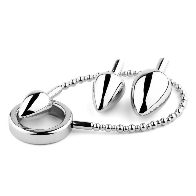 Анальна пробка зі змінними елементами - Jewellery Metal Anal Plug No. 4