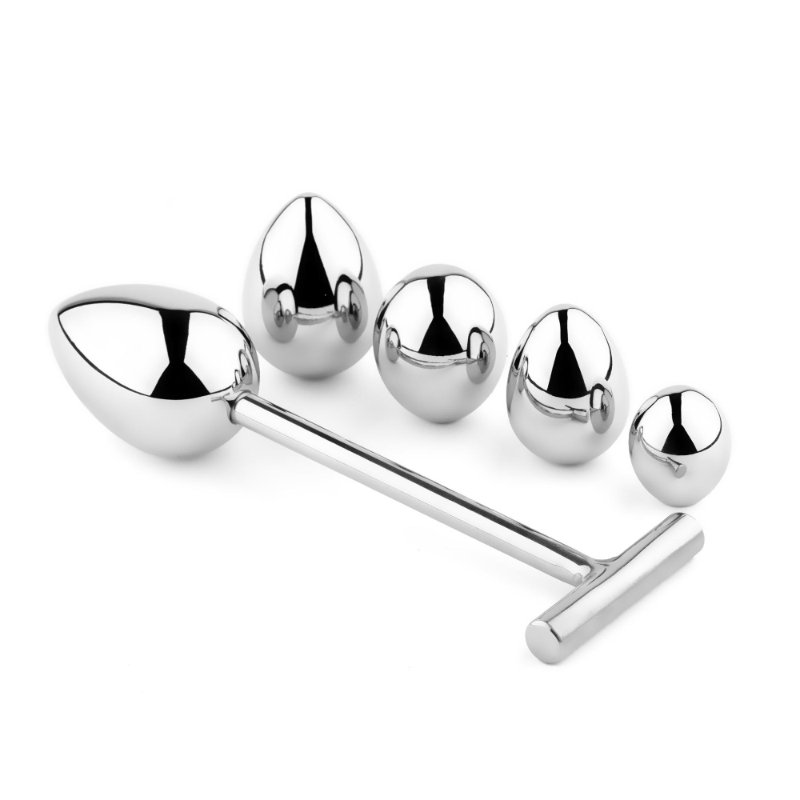 Анальна пробка зі змінними елементами - Jewellery Metal Anal Plug No. 3