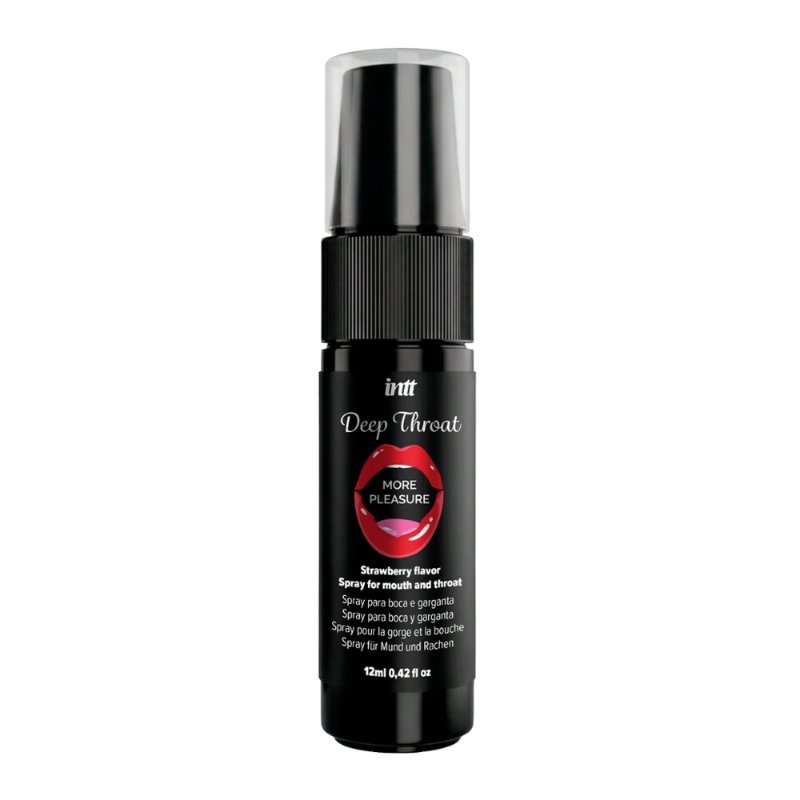 Спрей для глибокого горла - Intt Deep Throat Strawberry, 12 мл