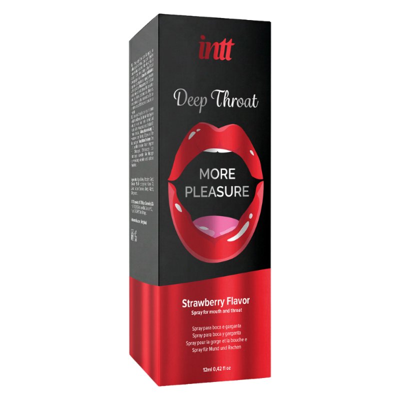 Спрей для глибокого горла - Intt Deep Throat Strawberry, 12 мл