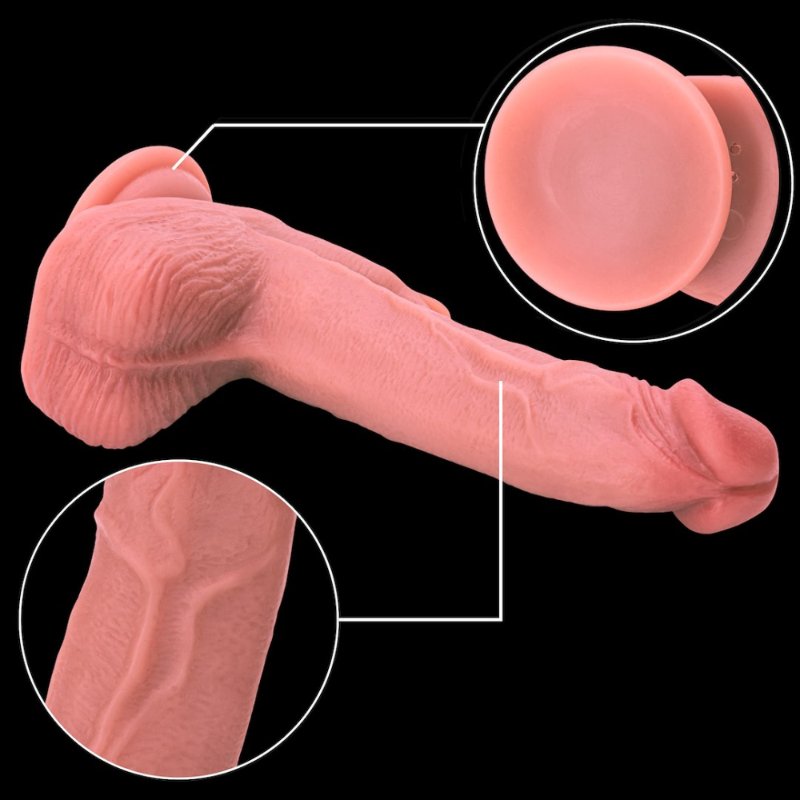 Реалістичний вібратор - Thrusting Dildo With Swing Motion And Heating Erospace Natural Play D7