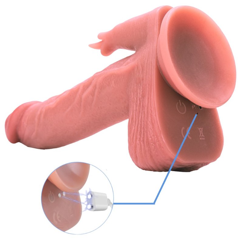 Реалістичний вібратор - Thrusting Dildo With Swing Motion And Heating Erospace Natural Play D7