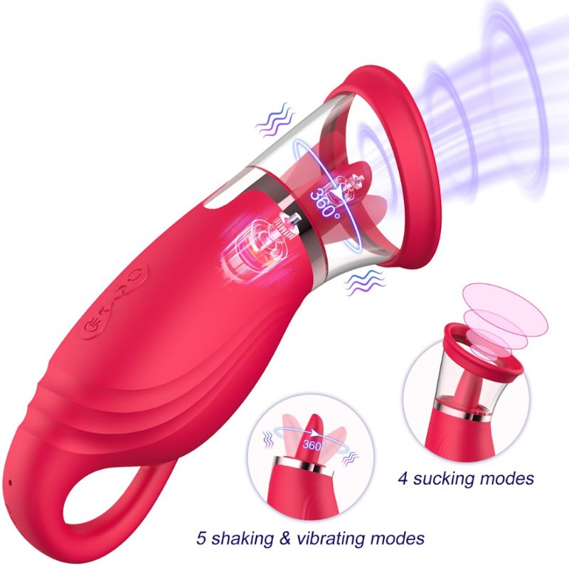Вакуумний стимулятор з язичком - Licking Tongue Suction Vibrator Erospace Sweet Play A18