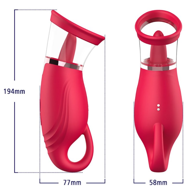 Вакуумний стимулятор з язичком - Licking Tongue Suction Vibrator Erospace Sweet Play A18