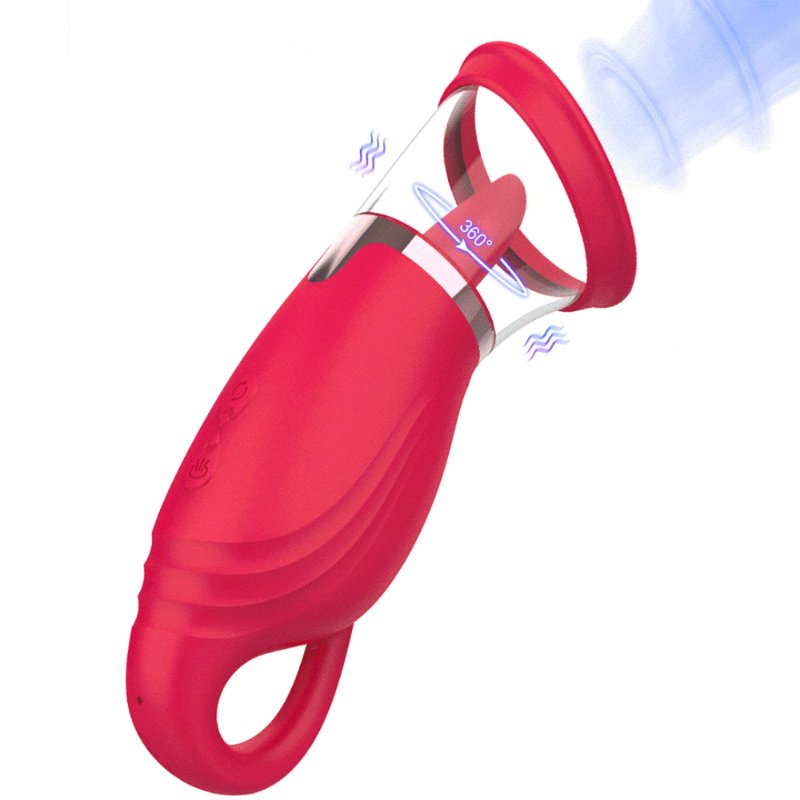 Вакуумний стимулятор з язичком - Licking Tongue Suction Vibrator Erospace Sweet Play A18