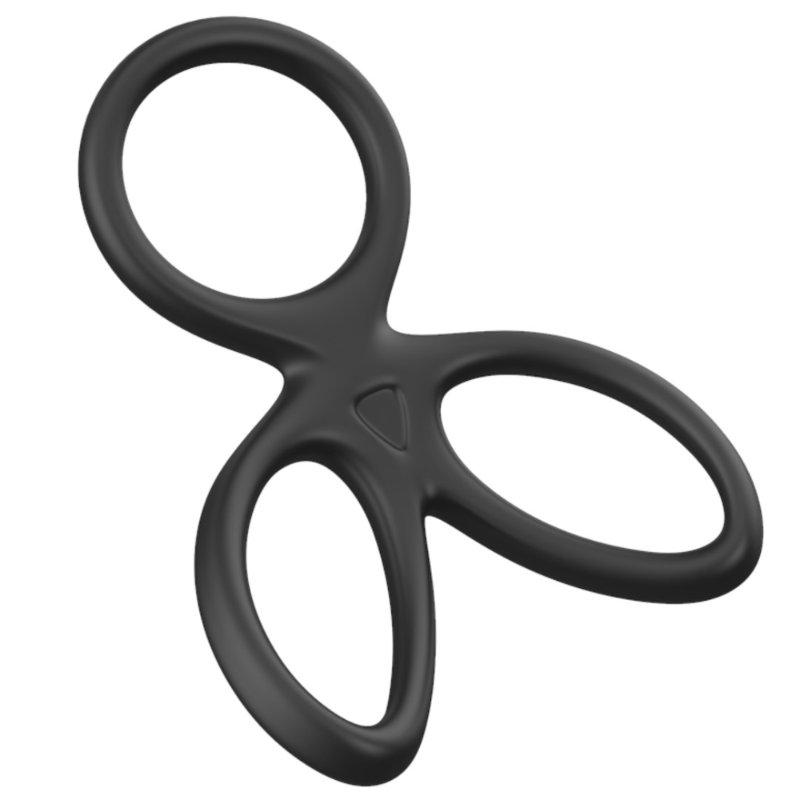 Ерекційне кільце - Triple Silicone Cock Ring Erospace Men’s Play B14