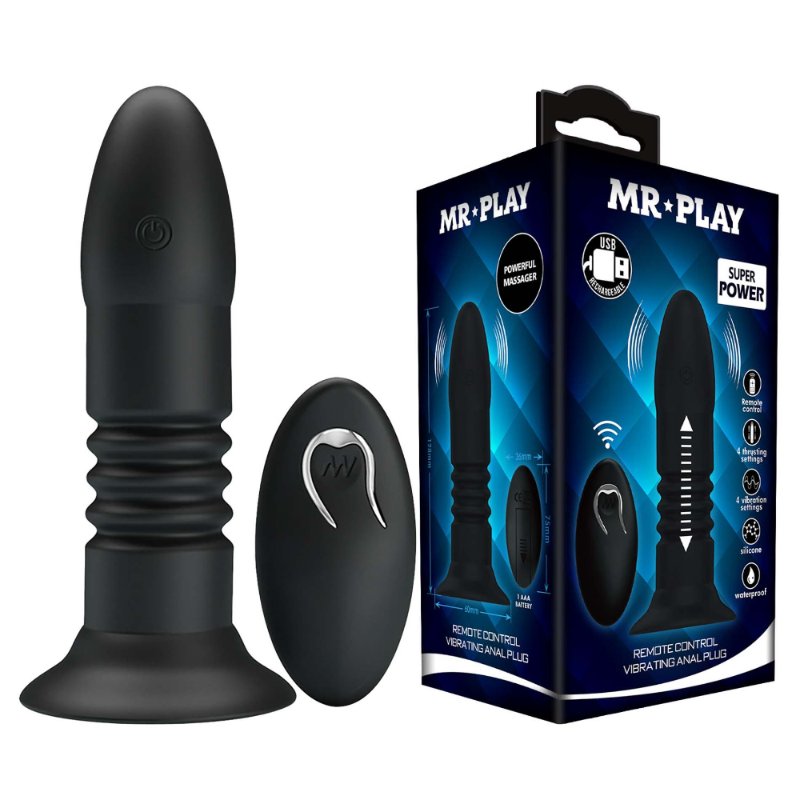 Анальна пробка - Mr.Play Remote Control Vibrating Anal Plug - зображення 1