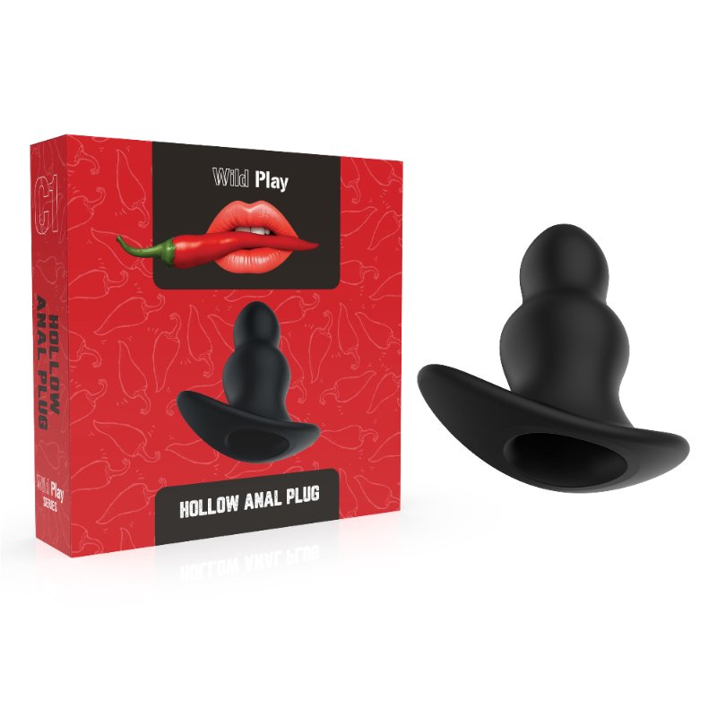 Анальна пробка - Erospace Wild Play Hollow Anal Plug C1 - зображення 1