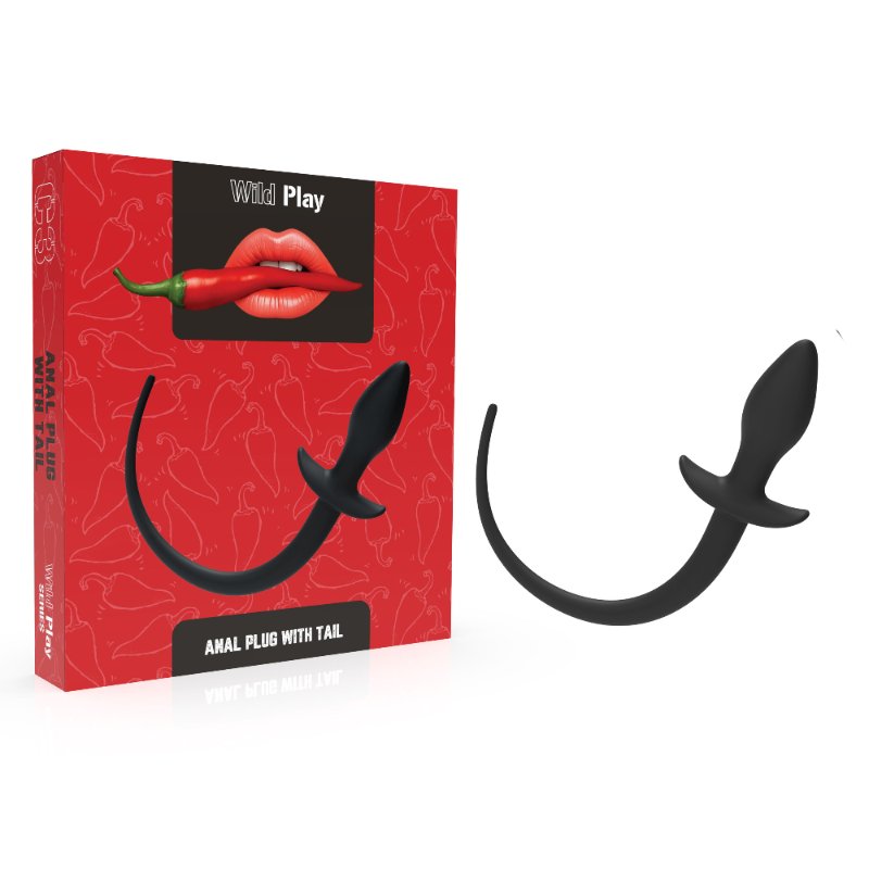Анальна пробка - Erospace Wild Play Anal Plug With Tail C3 - зображення 1