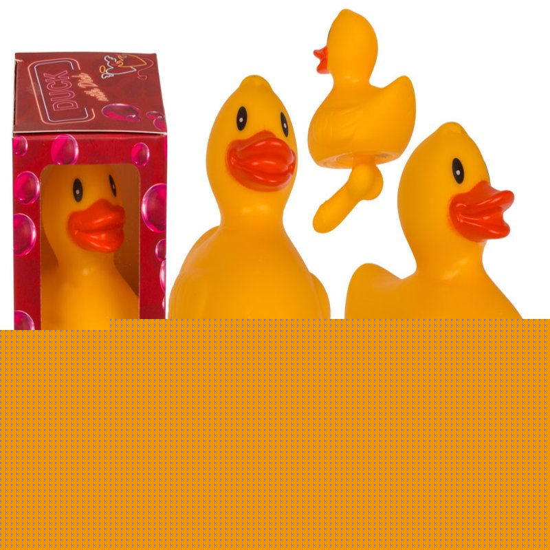 Гумова качечка з пенісом Duck With Dick - зображення 1