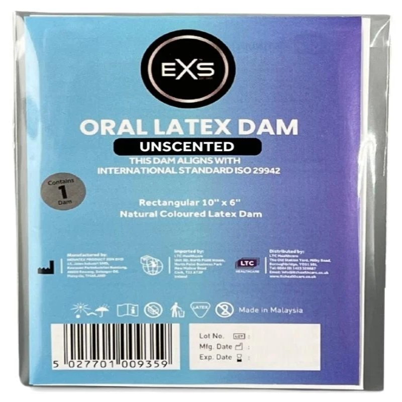 Латексна серветка для орального сексу - EXS Oral Latex Dam Uncented - зображення 1