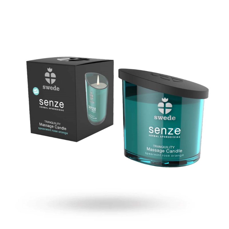 Масажна свічка - Swede Senze Tranquility Spearmint Rose Orange, 150 мл
