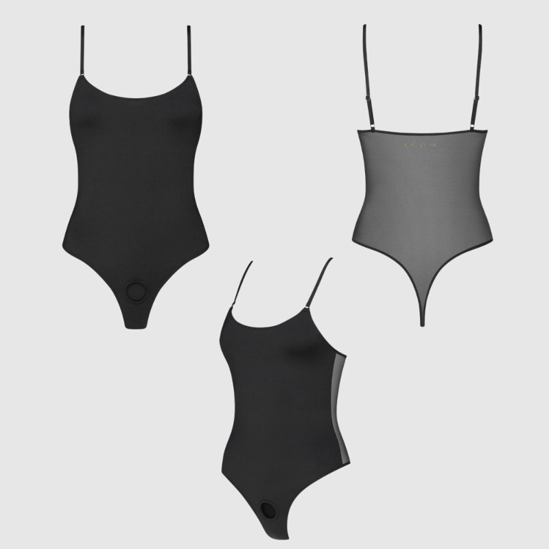 Боді з фіксацією дилдо Strap-On-Me Harness Body Signature – S – Black