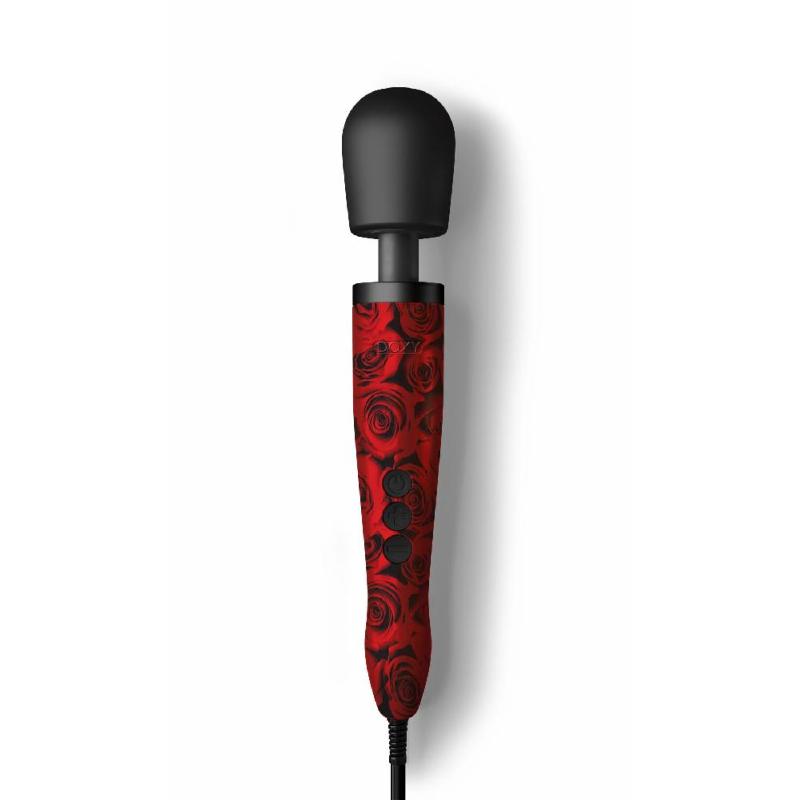 Вібромасажер DOXY Original ROSE PATTERN, дуже потужний, живлення 220В, пульсівні вібрації