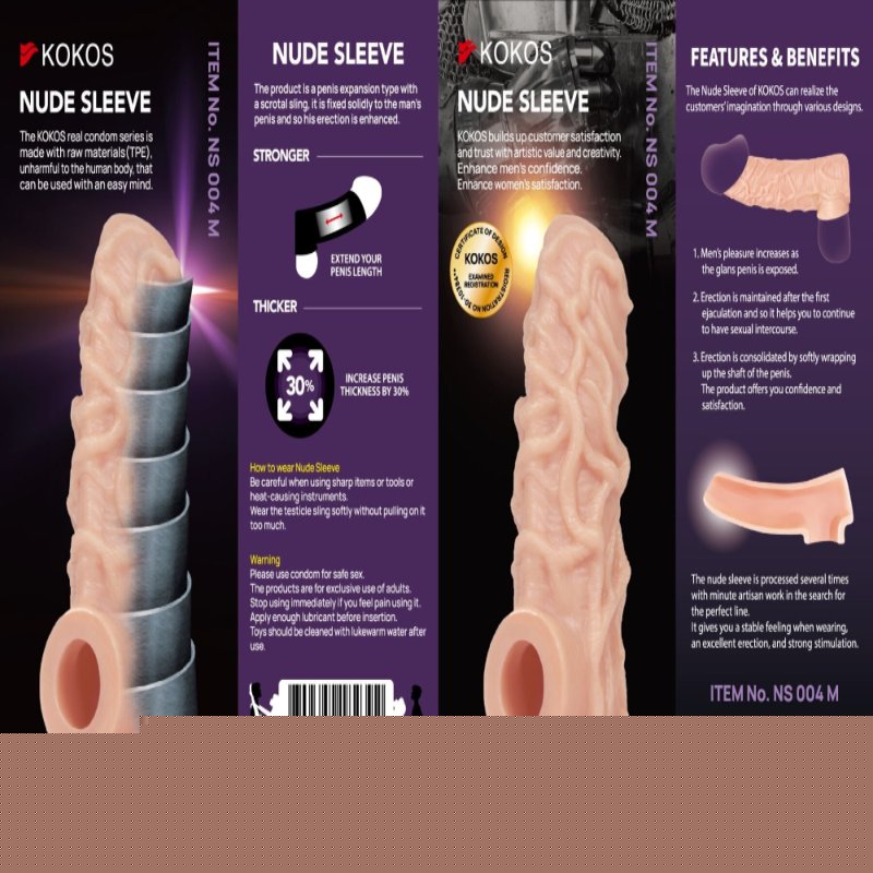 Насадка на член Kokos Nude Sleeve NS 004 S