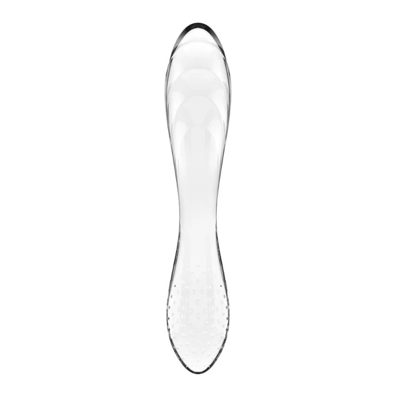 Двосторонній скляний дилдо Satisfyer Dazzling Crystal 1 Transparent (м'яте паковання!!!)