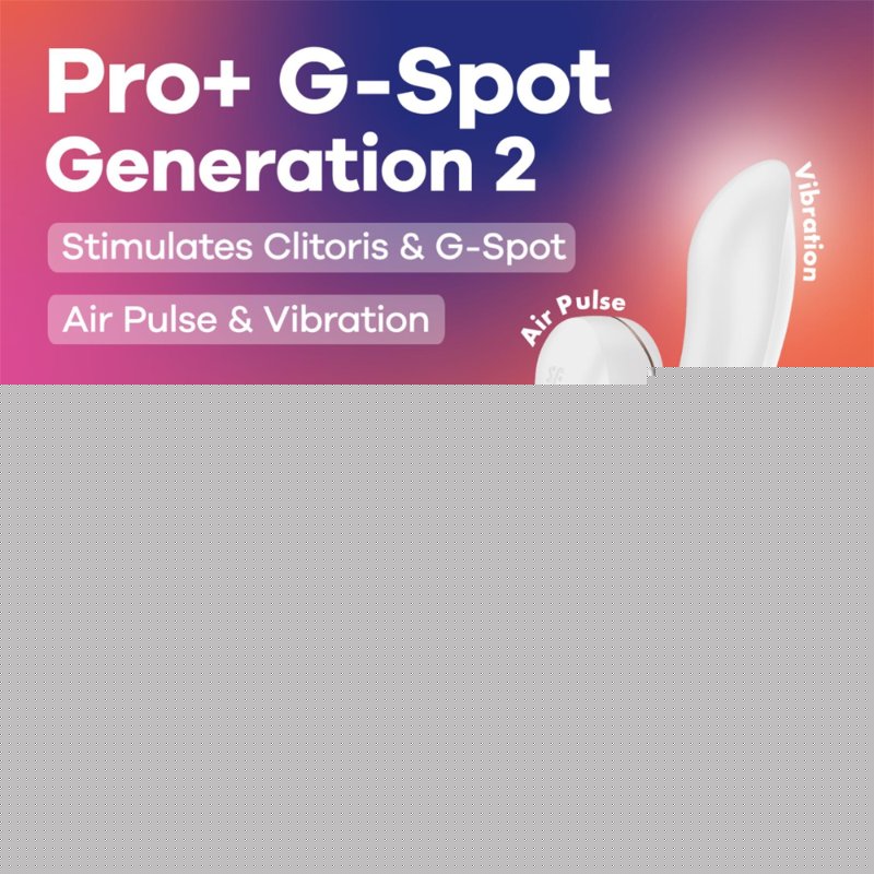Вакуумний вібратор-кролик Satisfyer Pro+ G-Spot Generation 2 Wihte (м'яте паковання!!!)