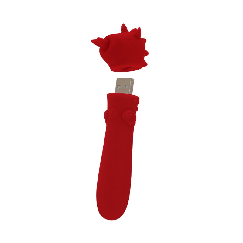Вібратор-єдиноріжка Unihorn USB Bullet – Blaze Diablo віброкуля, USB-зарядка, 10 режимів