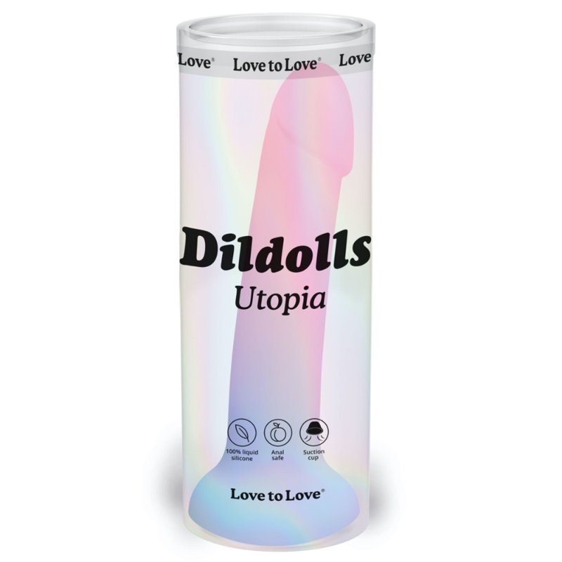 Дилдо з кольоровим градієнтом Love To Love DILDOLLS - UTOPIA XL ультрам'який