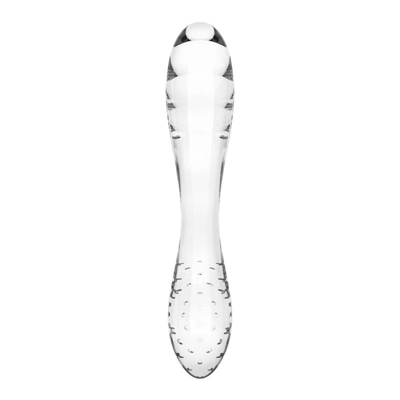 Двосторонній скляний дилдо Satisfyer Dazzling Crystal 1 Transparent (м'яте паковання!!!)