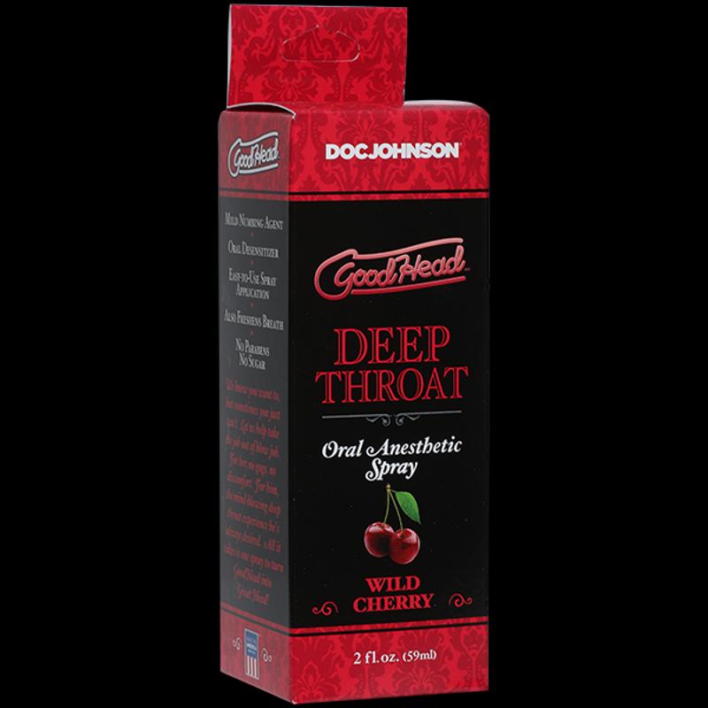 Спрей для мінету Doc Johnson GoodHead DeepThroat Spray - Cherry 59 мл (м'яте паковання!!!)