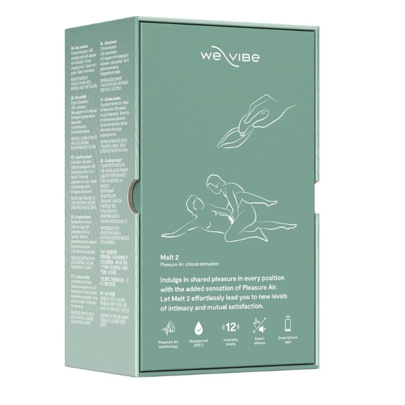 Вакуумний смарт-стимулятор для пар We-Vibe Melt 2 Sage (розводи на пакованні)
