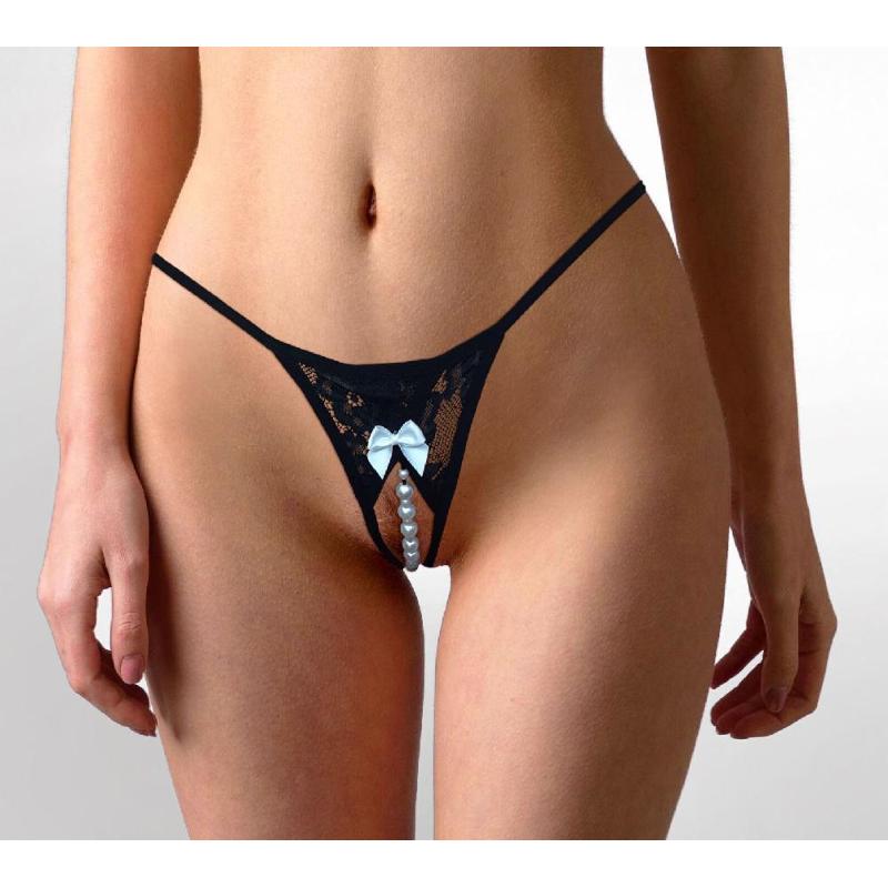 Еротичні жіночі трусики Art of Sex - Kаrin Black розмір L-2XL - зображення 1