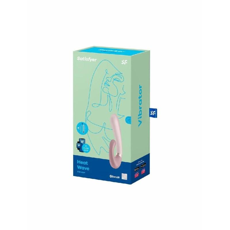 Смарт вібратор-кролик із підігрівом Satisfyer Heat Wave Mauve (м'яте паковання!!!)