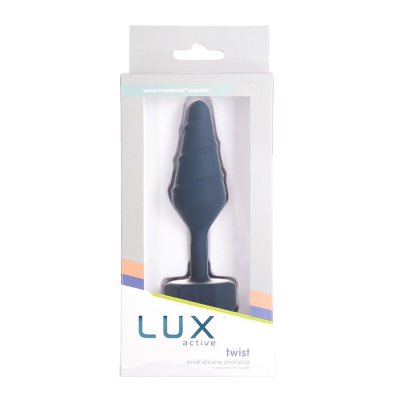 Анальна пробка Lux Active Twist Plug Small Blue (м'яте паковання!!!)