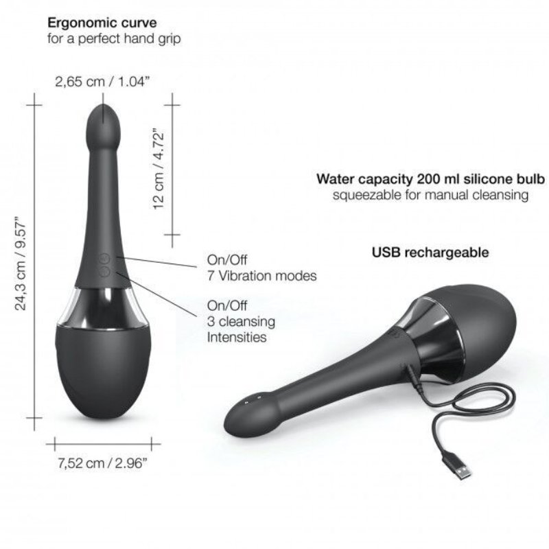 Автоматичний анальний душ-вібратор Dorcel Douche Mate Pro (м'яте паковання!!!)