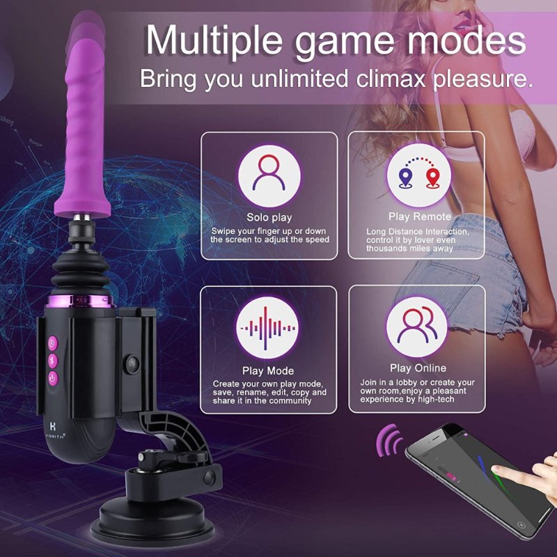 Міні секс-машина Hismith Mini Capsule Sex-Machine with Strong Suction Cup  (м'ята паковання!!!)