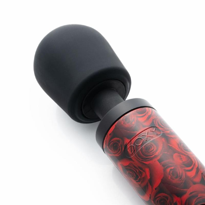 Вібромасажер DOXY Original ROSE PATTERN, дуже потужний, живлення 220В, пульсівні вібрації