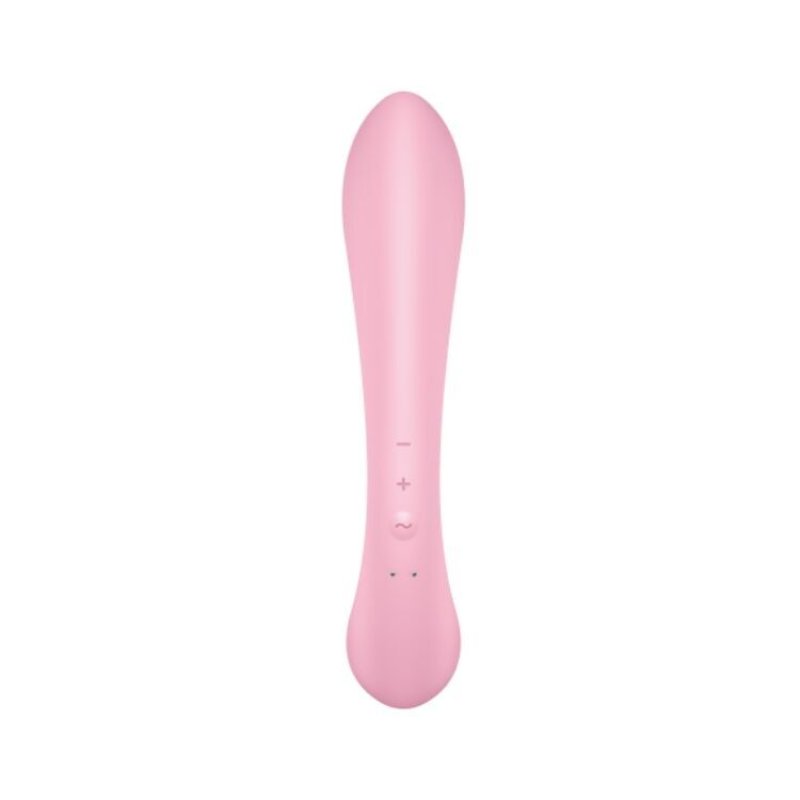 Двосторонній вібратор-кролик Satisfyer Triple Oh Pink (м'яте паковання!!!)