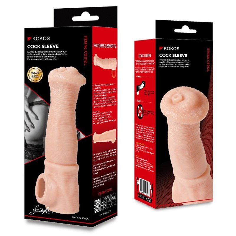 Насадка на член Kokos Cock Sleeve CS 012 L (м'яте паковання!!!)